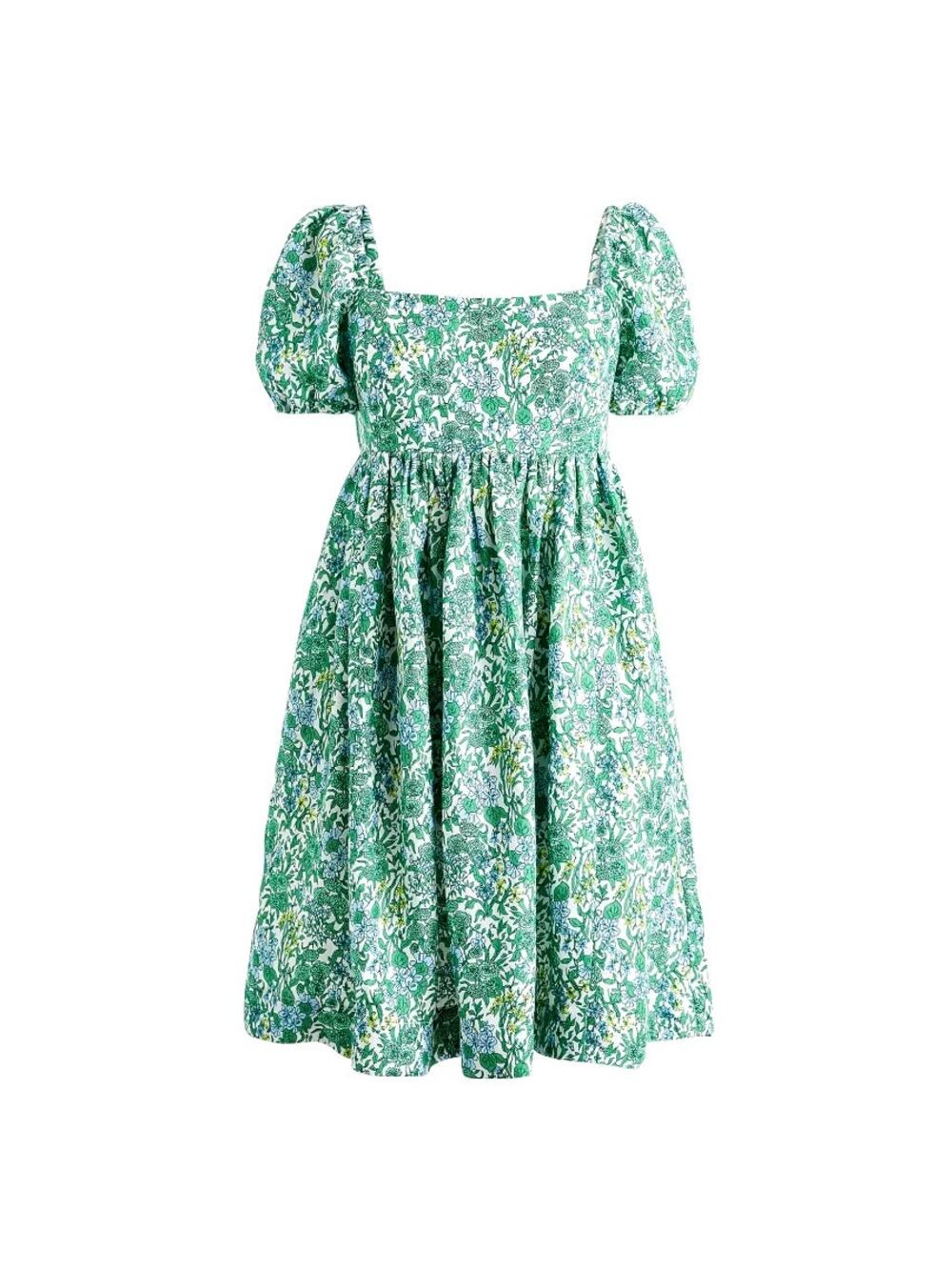J.Crew Linen Cupro Babydoll Mini Dress Green Valetta Paisley Size 14 NWOT $198